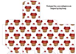 Strawberry Cupcake Tall Slim Gift Box