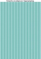 Aqua Zigzags Backing Paper