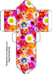 Floral Explosion Tag Gift Box