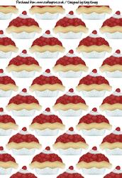 Strawberry Pie Backing Paper