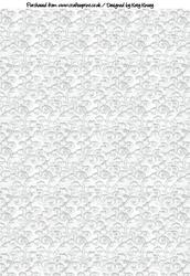 Stitched White Lace Backing Paper