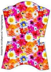 Floral Explosion Open Top Gift Box
