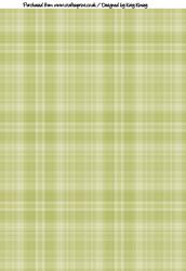 Plaid Backing Paper in Green