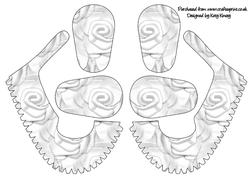 Soft White Roses 3D Baby Shoes