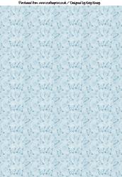 Baby Blue Butterflies Backing Paper