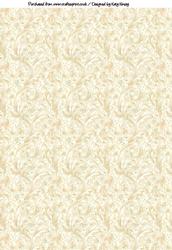Cream Swirl Leaves Backing Paper