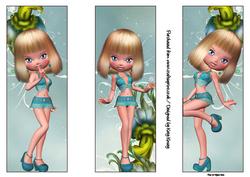 Dolly Set of Three Bookmarks