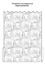 Soft White Roses Scallop Money Wallet