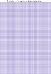 Plaid Backing Paper in Lilac