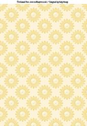 Smiling Flowers Backing Paper