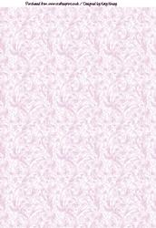Pink Swirl Leaves Backing Paper
