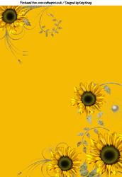 Sunflowers Backing Paper