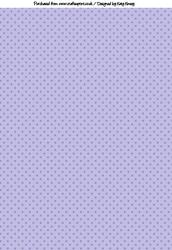 Purple Polka Dots on Lilac Canvas Backing Paper