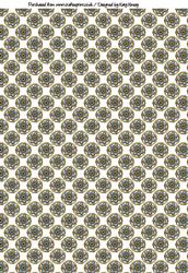 Gold and Blue Medallions Backing Paper