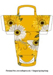 Gerberas 3D Handbag Shaped Gift Box