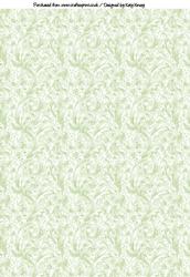 Green Swirl Leaves Backing Paper