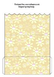 Yellow Daisies Scallop Edge Money Wallet