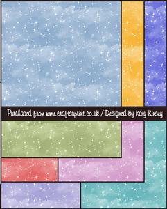 Starry Sky 12x12 Backing Papers