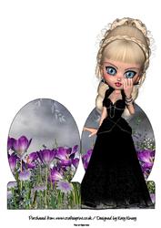 Princess Perla Stand Up Card