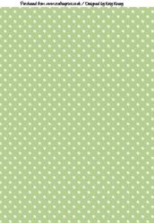 Pearls on Canvas Backing Paper in Green