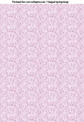 Pink Butterflies Backing Paper