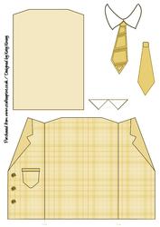 Shirt and Wrap Around Jacket Topper in Yellow Plaid