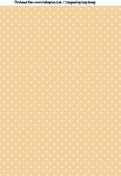 Pearls on Canvas Backing Paper in Orange
