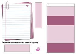 A Quick Note Easel Card in Pink