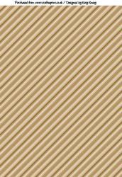 Brown Diagonal Stripes Backing Paper