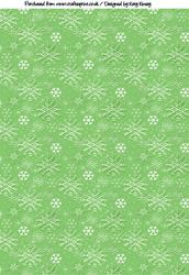 Lime Green Snowflakes Backing Paper