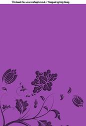Floribunda Backing Paper in Purple