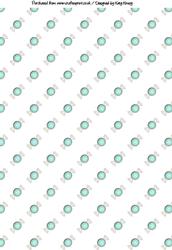 Candy Sweets in Mint Green Backing Paper