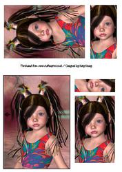 Rainbow Ribbons Pyramage Sheet