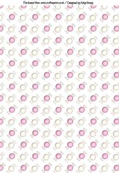 Candy Sweets in Pink & White Backing Paper