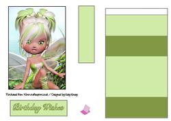 Minty Fairy Easel Card