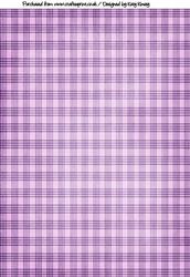 Purple and Lilac Checks Backing Paper