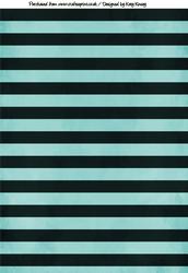 Bold Horizontal Stripes Backing Paper in Black and Aqua