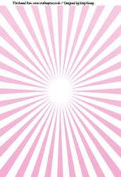 Sunburst A4 Backing Paper in Pink