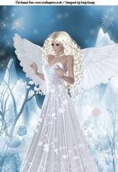 Snowflake Angel A4 Card Topper in Blonde