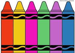 Bright Crayons Multi Fold Card