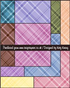 Diagonal Checks 12x12 Backing Papers