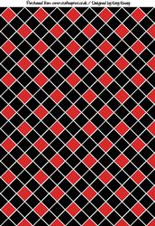 Diamond Tiles Backing Paper in Red