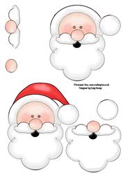 Quick and Easy Santa Father Christmas Decoupage