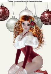 Sexy Santa Lady A4 Topper in Auburn