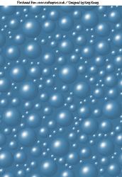 Lovely Bubbly A4 Backing Paper in Blue