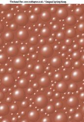Lovely Bubbly A4 Backing Paper in Chocolate Brown