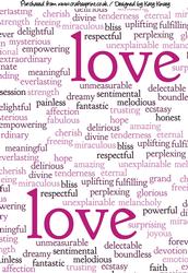 Words of Love A4 Backing Paper in Pink