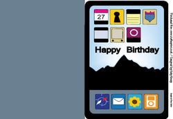 Ipad Tablet Computer A5 Print and Fold Card