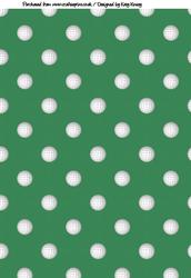 Golf Balls A4 Backing Paper