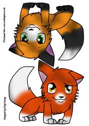 Cute Little Foxes Topper Sheet